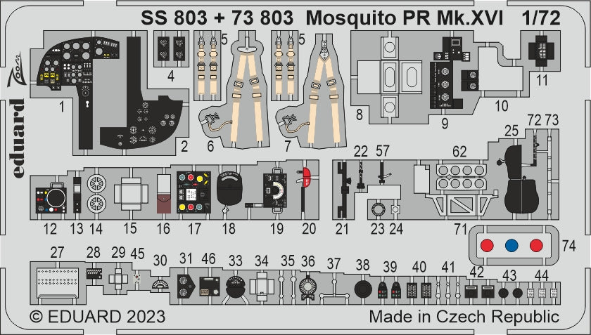 de Havilland Mosquito PR.XVI (designed to be used with Airfix kits)