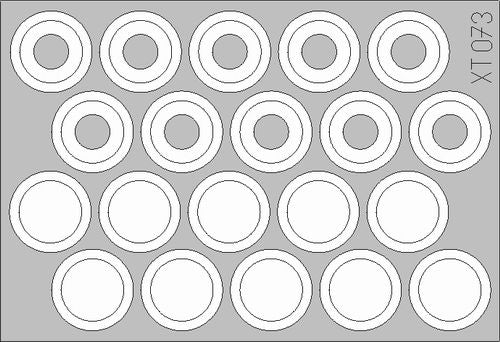 APC M113 wheel masks (designed to be used with Academy kits)