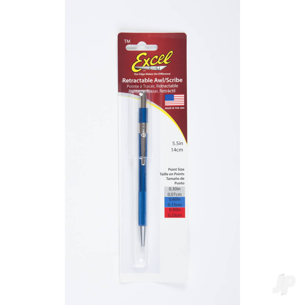 Excel Retractable Air Release Awl, Blue - 0.060in (Carded) EXL16049 1