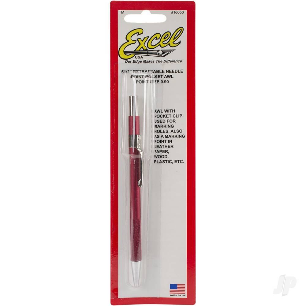 Excel Retractable Air Release Awl, Red - 0.090in (Carded) EXL16050 2