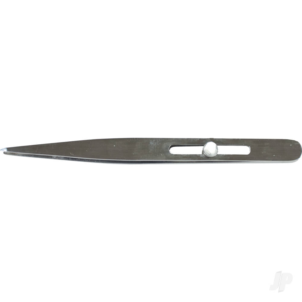 Excel 4.75in Sharp Pointed Stainless Steel Tweezers (Carded) EXL30412 1