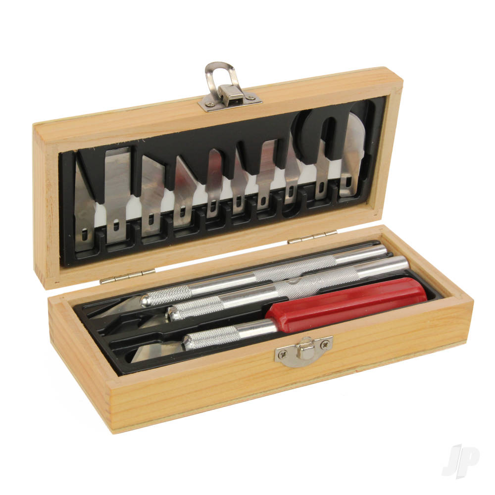 Excel Hobby Knife Set, Wooden Box (Boxed) EXL44282 Main