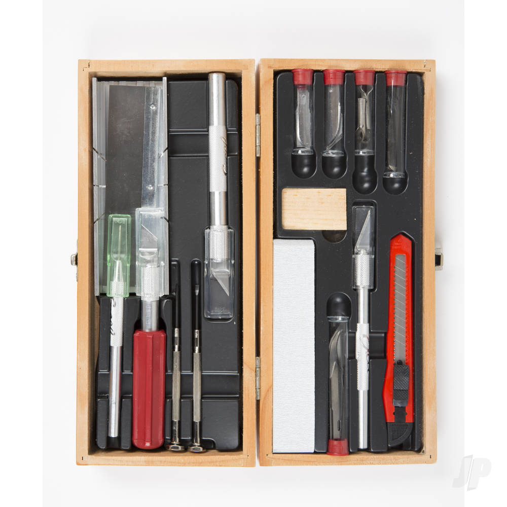 Excel Deluxe Wooden Knife & Tool Set (Boxed) EXL44286 2