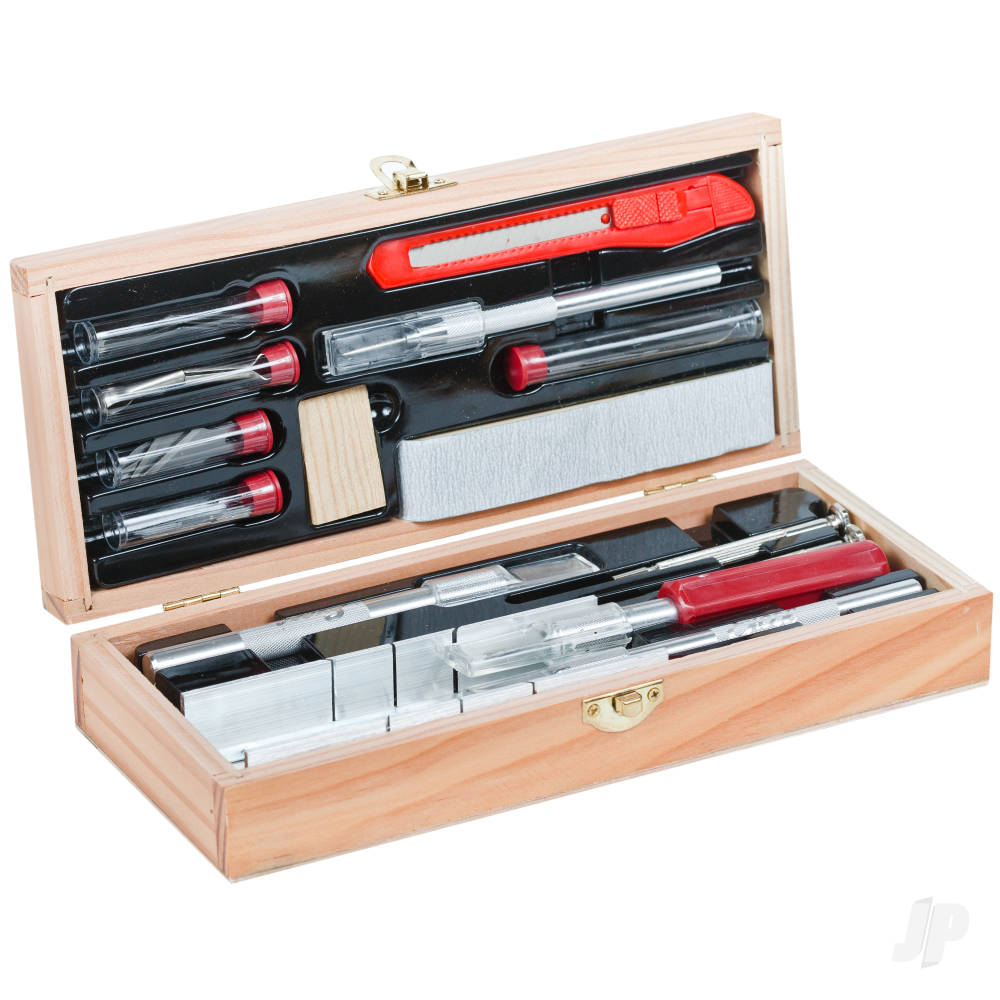 Excel Deluxe Wooden Knife & Tool Set (Boxed) EXL44286 Main