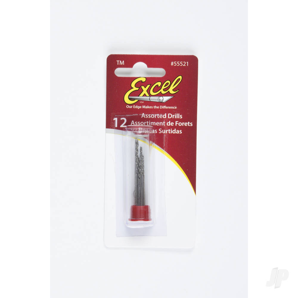 Excel 12 Assorted Drills (Carded) EXL55521 1