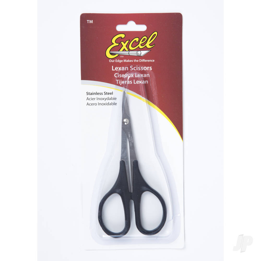 Excel 5.5in Lexan Stainless Steel Scissors, Curved (Carded) EXL55533 1