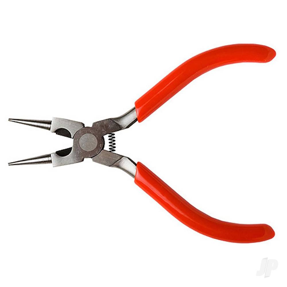 Excel 5in Spring Loaded Soft Grip Plier, Round Nose with Side Cutter (Carded) EXL55593 Main