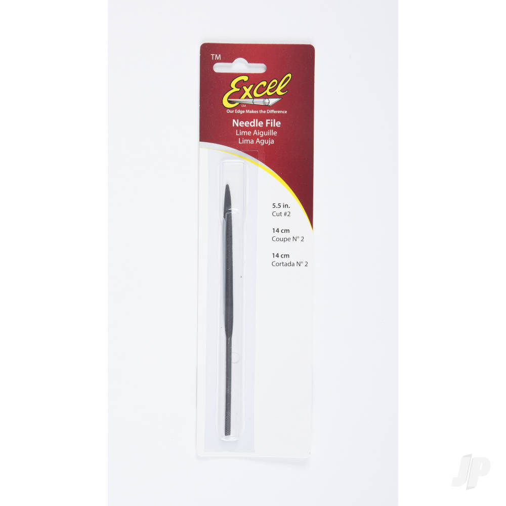 Excel 5.5in (13.97cm) Half-Round Needle File, Cut #2 (Carded) EXL55606 1