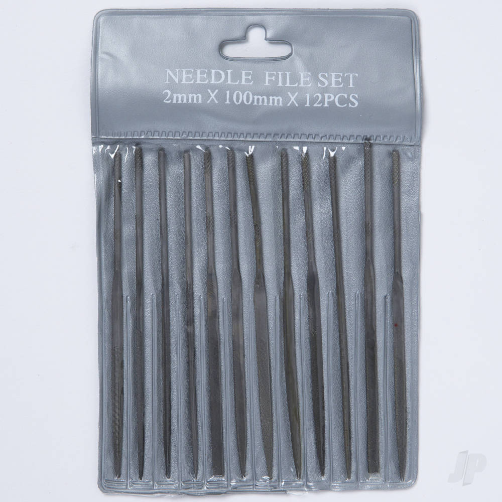 Excel 4in (10.1cm) Assorted Mini Files, Cut #2 (12 pcs) (Pouch ...