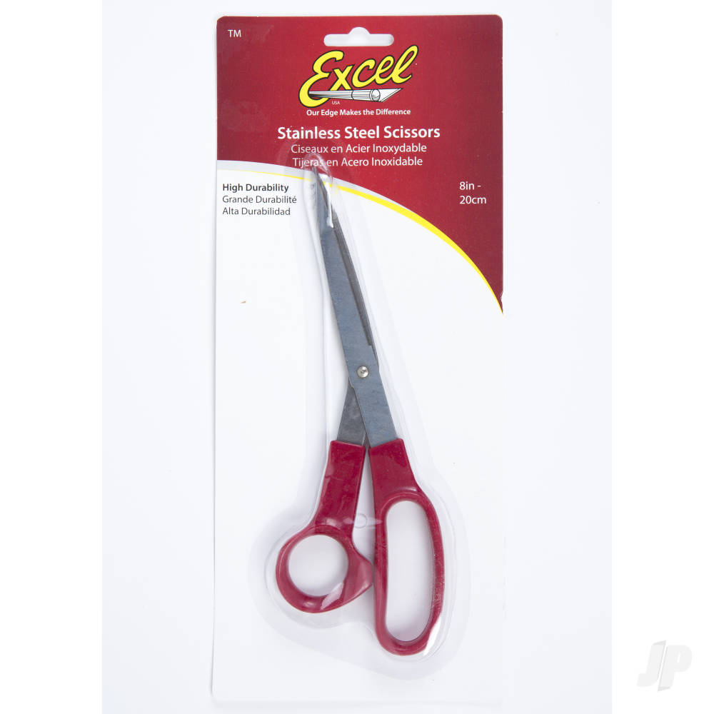 Excel 8in Super Sharp Stainless Steel Scissors (Carded) EXL55610 1