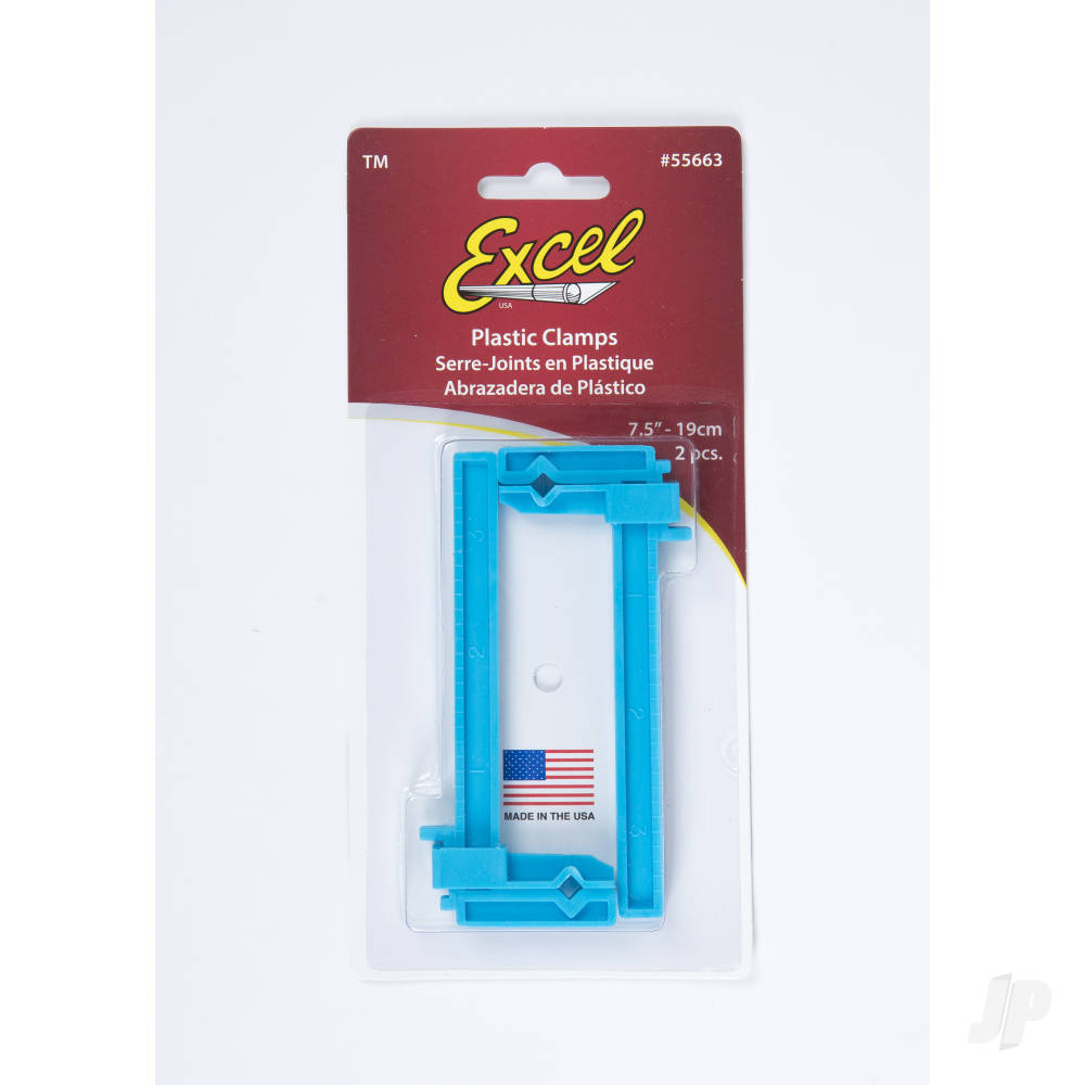 Excel 3in Adjustable Plastic Clamp (Carded) EXL55663 1