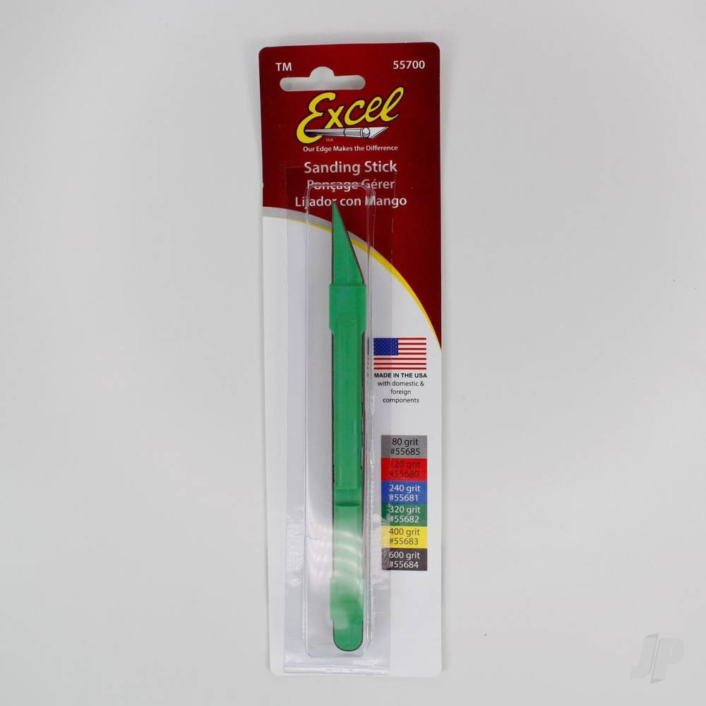 Excel Sanding Stick with #320 Belt (Carded) EXL55714