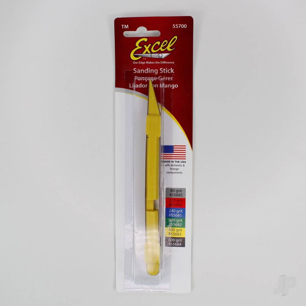 Excel Sanding Stick with #400 Belt (Carded) EXL55715