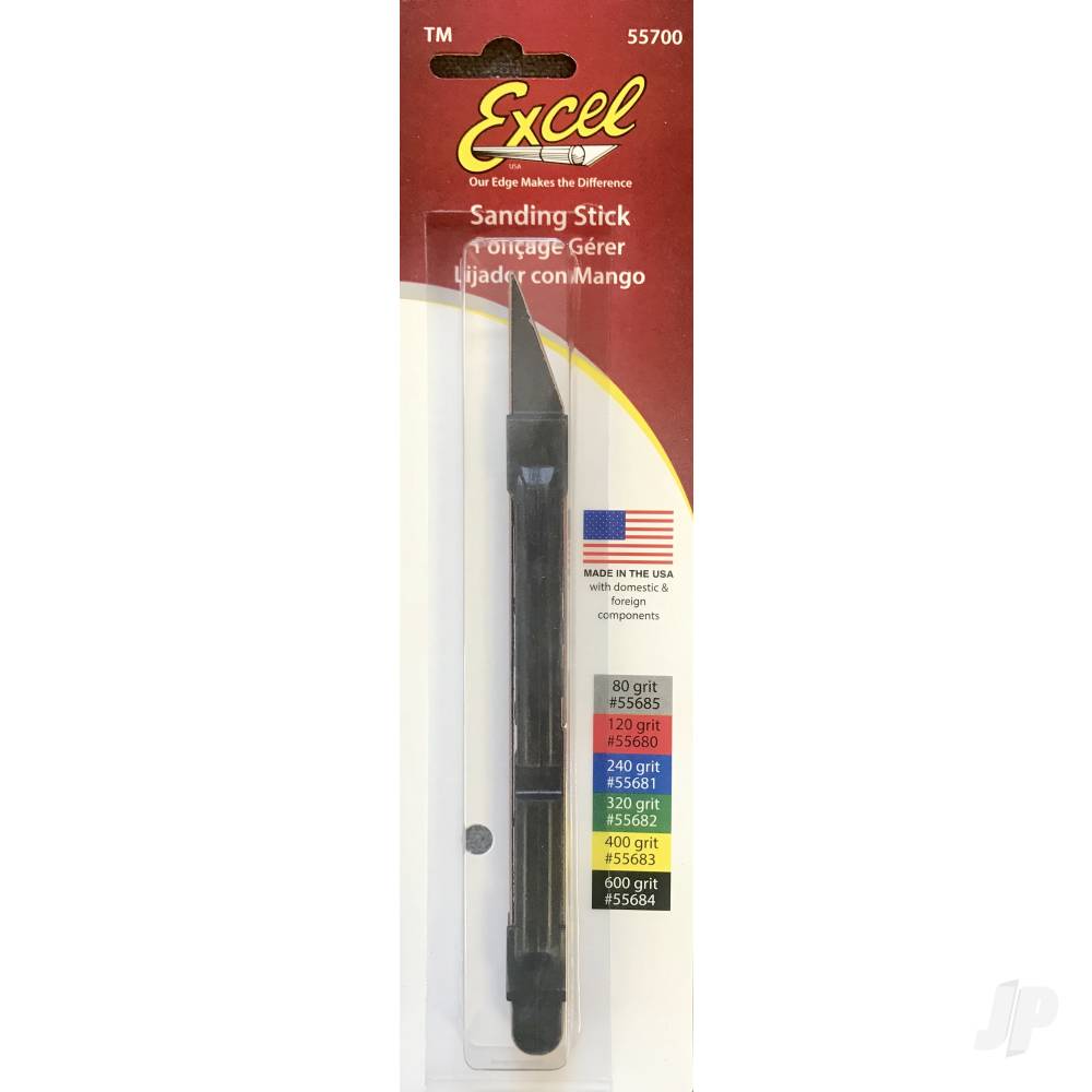 Excel Sanding Stick with #600 Belt (Carded) EXL55716