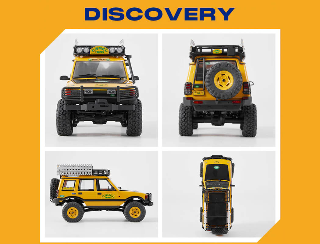 FMS 1/24th Land Rover Discovery First Gen Ready to Run - Yellow FMS12483RTRYL