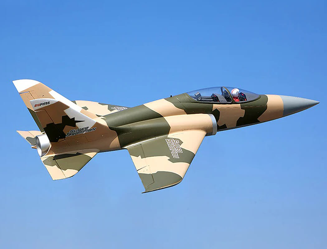 FMS 90MM EDF SUPER SCORPION PNP V2 8S JET - CAMO FMS145PCM8S