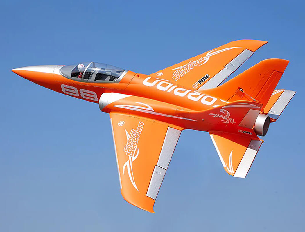 FMS 90MM EDF SUPER SCORPION PNP V2 8S JET - ORANGE FMS145POR8S