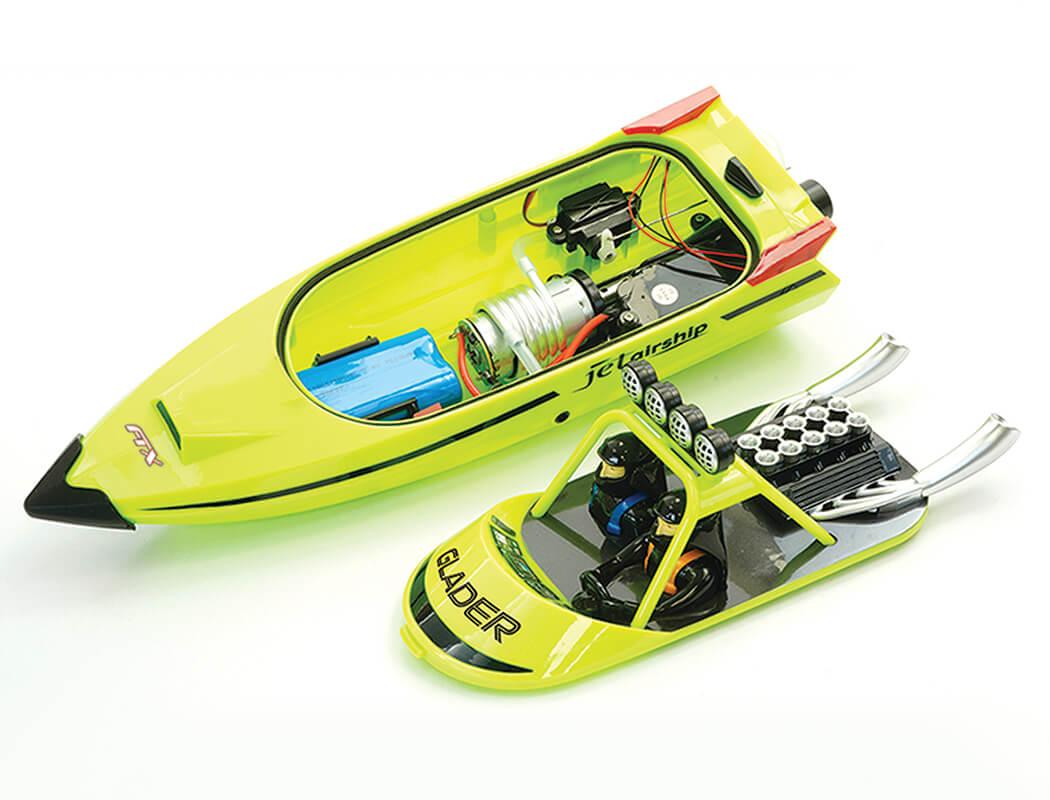 FTX GLADER TURBOJET R/C SPEED BOAT 35CM - Green