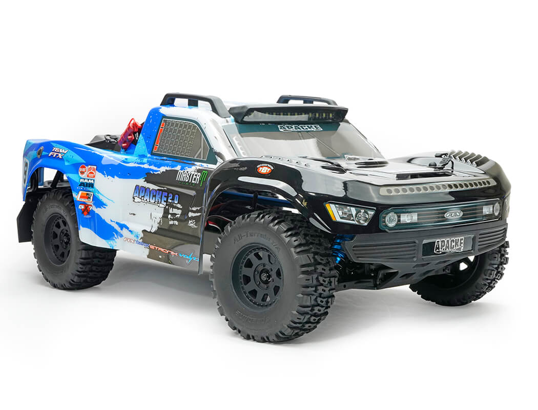 FTX Apache 2.0 1/10 Brushless Trophy Truck RTR - Blue FTX5498V2B