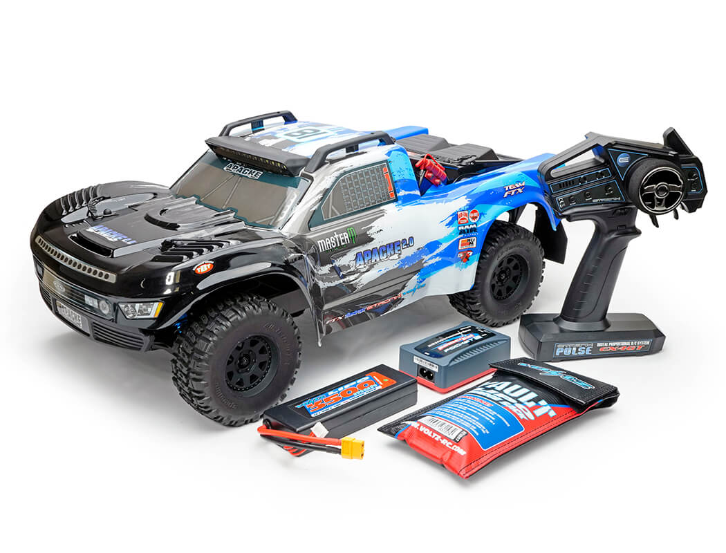 FTX Apache 2.0 1/10 Brushless Trophy Truck RTR - Blue FTX5498V2B