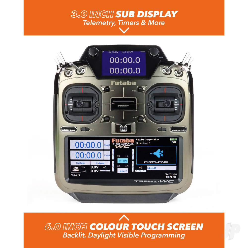 Futaba 32MZ-WC 26-Channel Air Radio with R7214SB Rx, Multi-mode FUT05003222-3 2