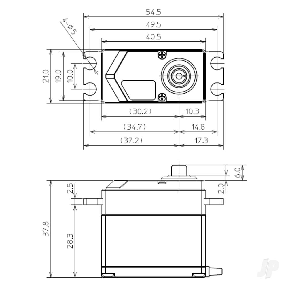 Futaba HPS-CB701 Standard Brushless Servo MG PWM/S.BUS2 49kg 0.075s 4.8V - - FUT05102698-3 5