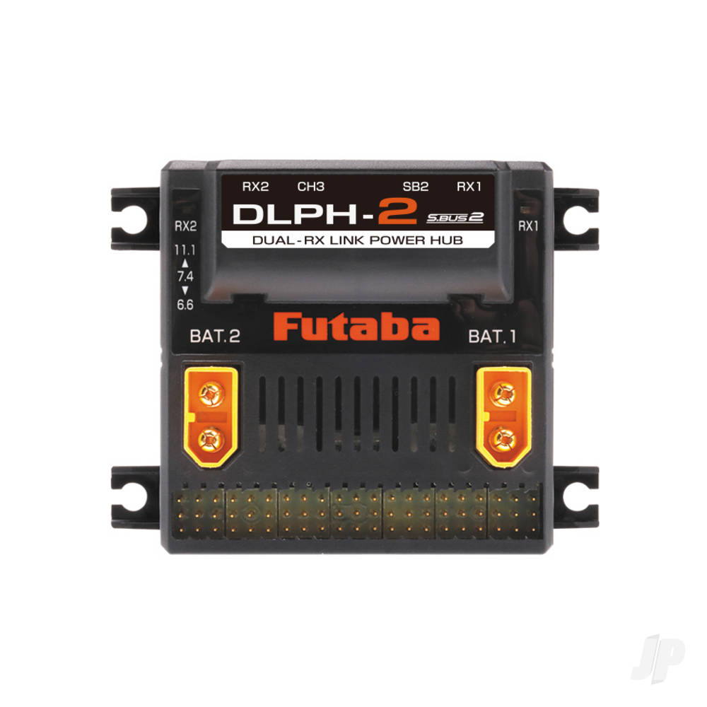 Futaba DLPH-2 Intelligent Power Hub (Dual Rx, Dual Battery, Gyro Capable) FUT05102735-1 1