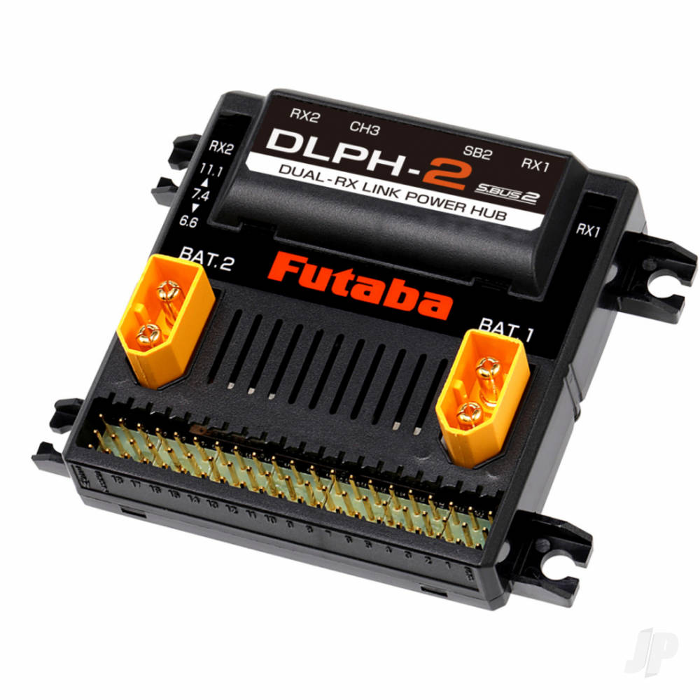 Futaba DLPH-2 Intelligent Power Hub (Dual Rx, Dual Battery, Gyro Capable) FUT05102735-1 Main