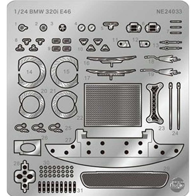 Nunu Etching Detail Parts: Bmw 320I E46 Donington Winner Etcc NU24033E 