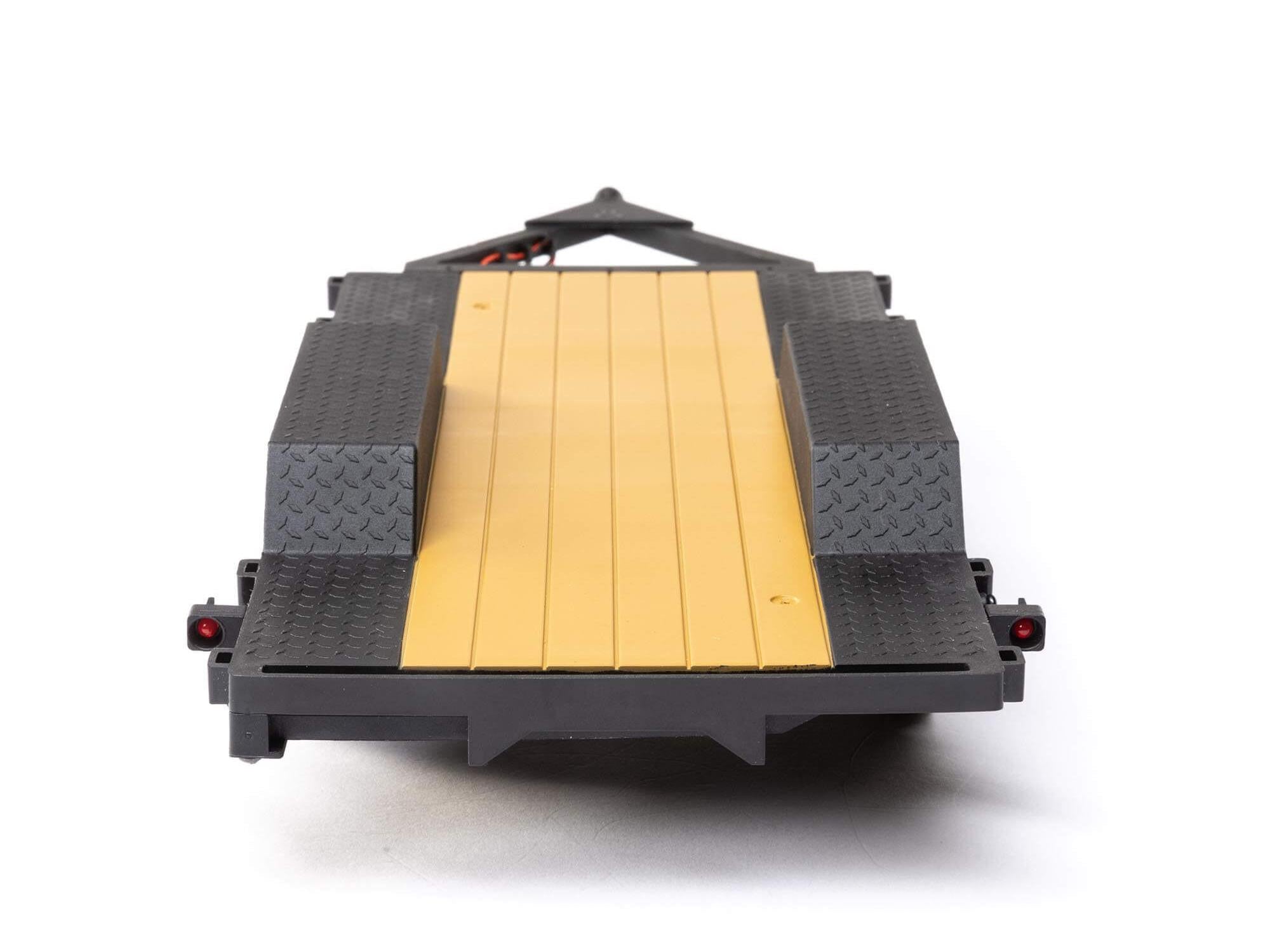 SCX24 Flat Bed Vehicle Trailer with LED Taillights:1/24th