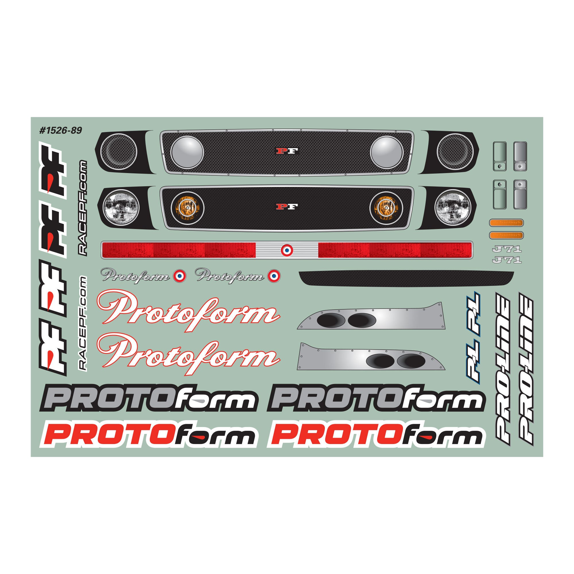 1/10 J71 Clear Body: Vintage Trans-Am