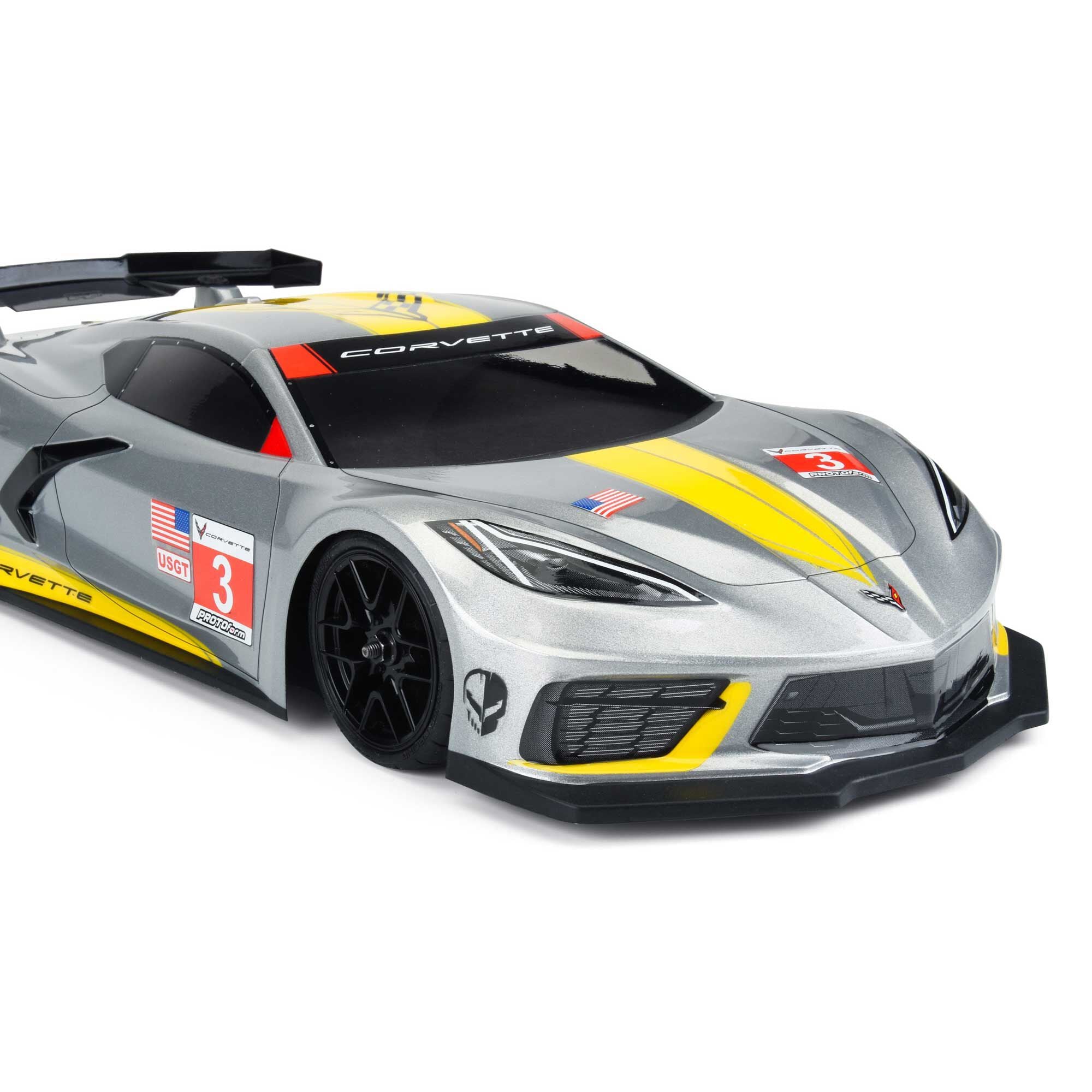 1/10 Chevrolet Corvette C8 Clear Body: 190mm Touring Car
