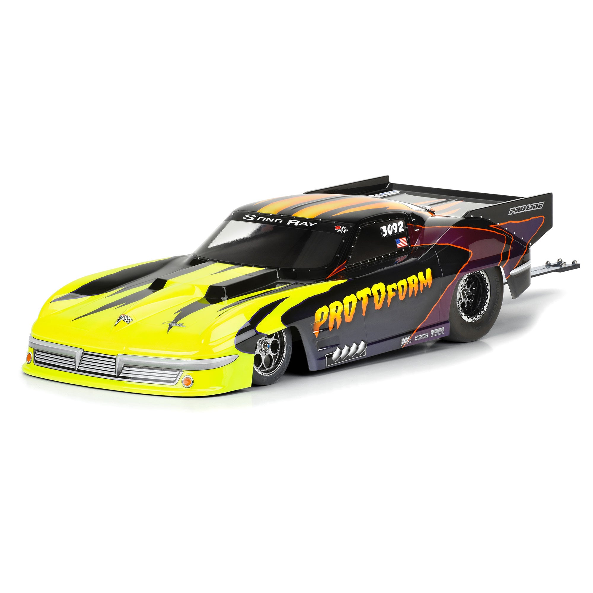 1/10 1963 Chevrolet Corvette Stingray Pro Mod Clear Body: Dr