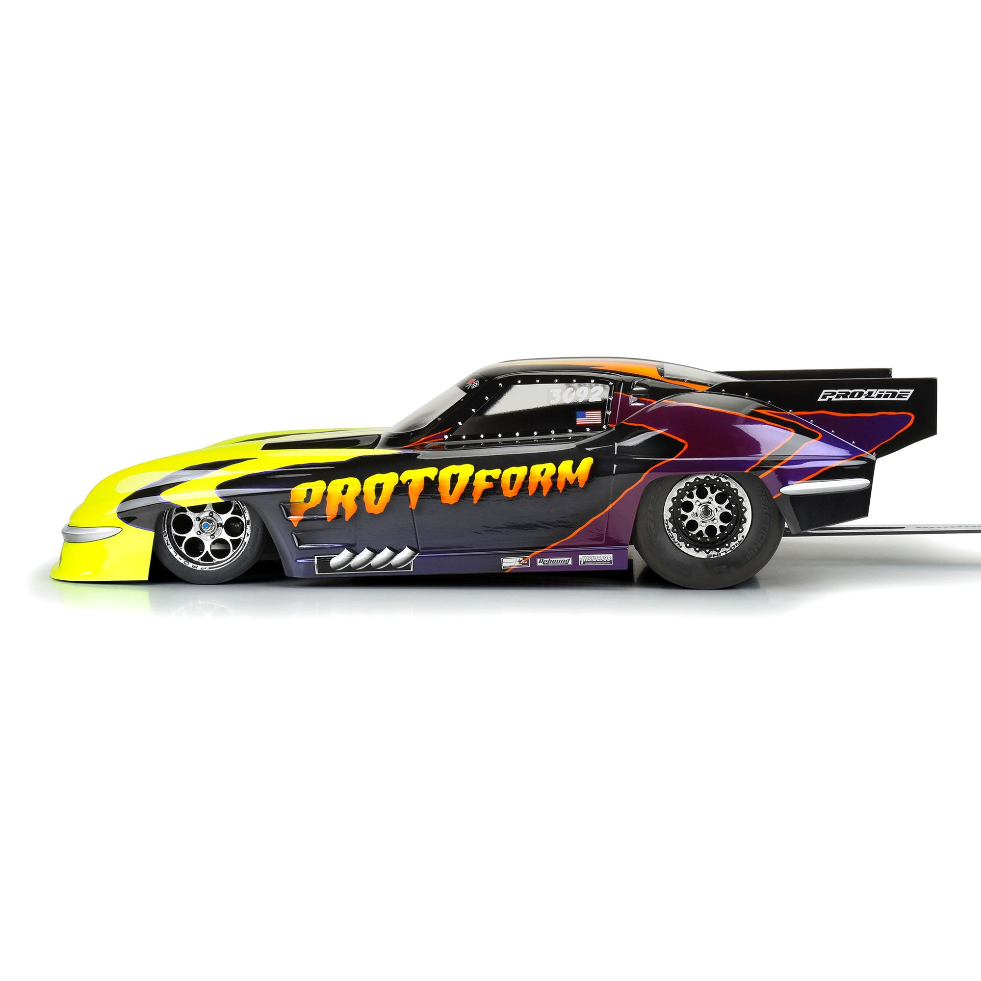 1/10 1963 Chevrolet Corvette Stingray Pro Mod Clear Body: Dr