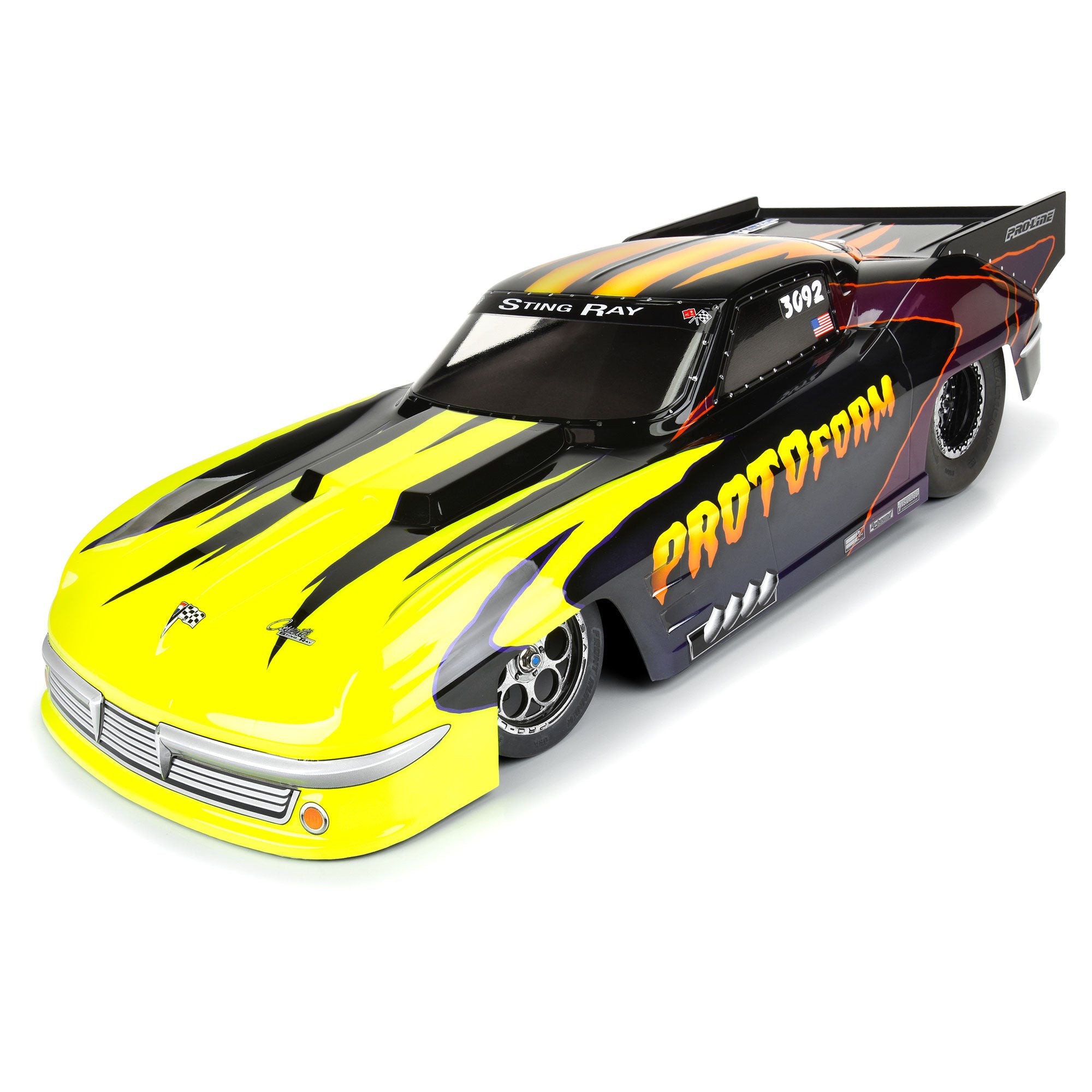 1/10 1963 Chevrolet Corvette Stingray Pro Mod Clear Body: Dr