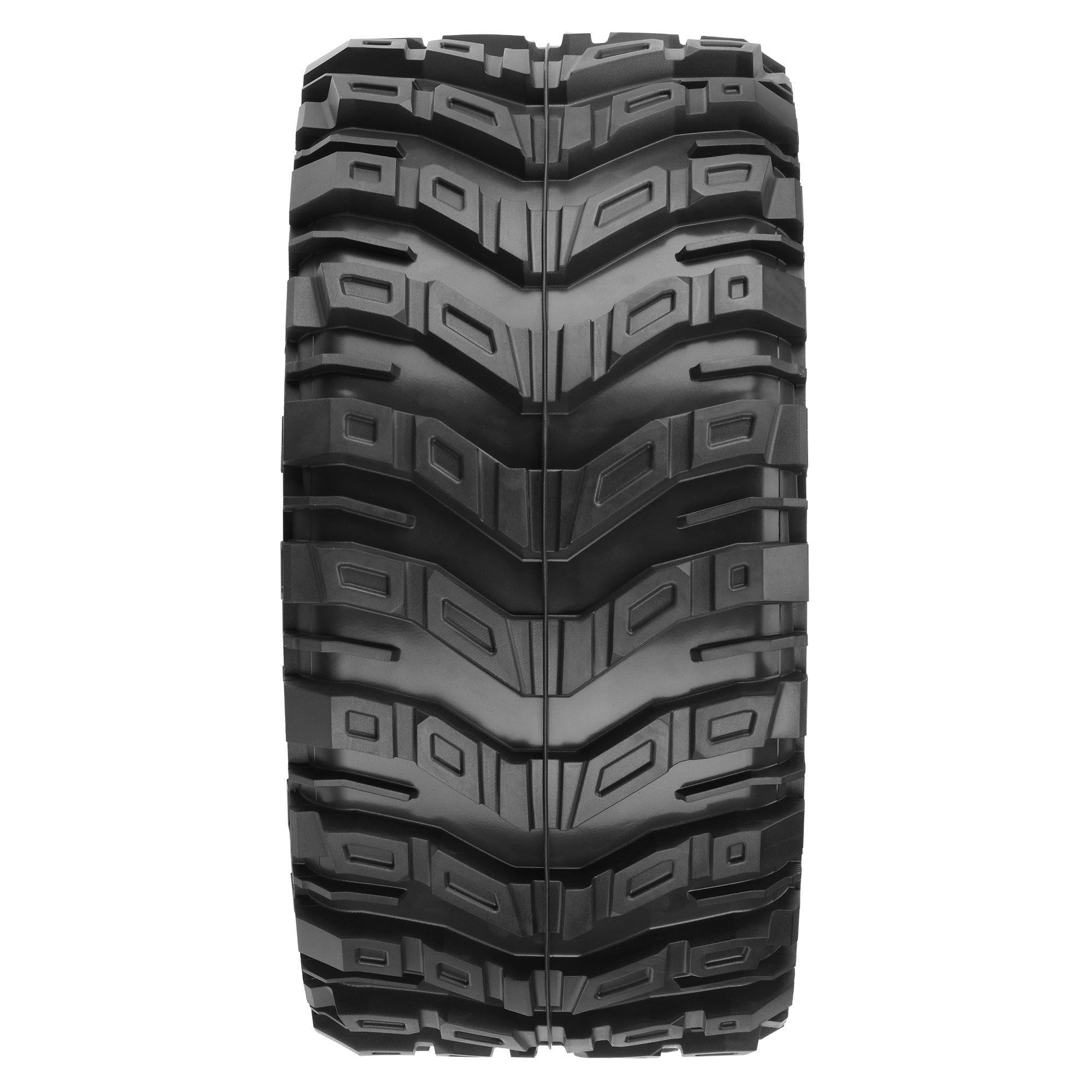 1/6 Masher X HP BELTED Front/Rear 5.7" Tires Mounted on Raid