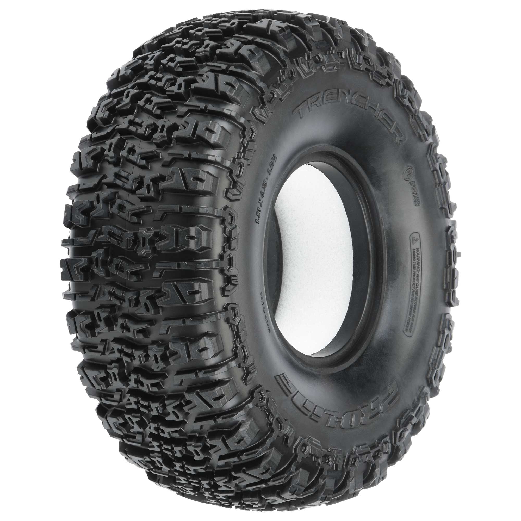 1/10 Trencher Predator Front/Rear 1.9" Rock Crawling Tires (