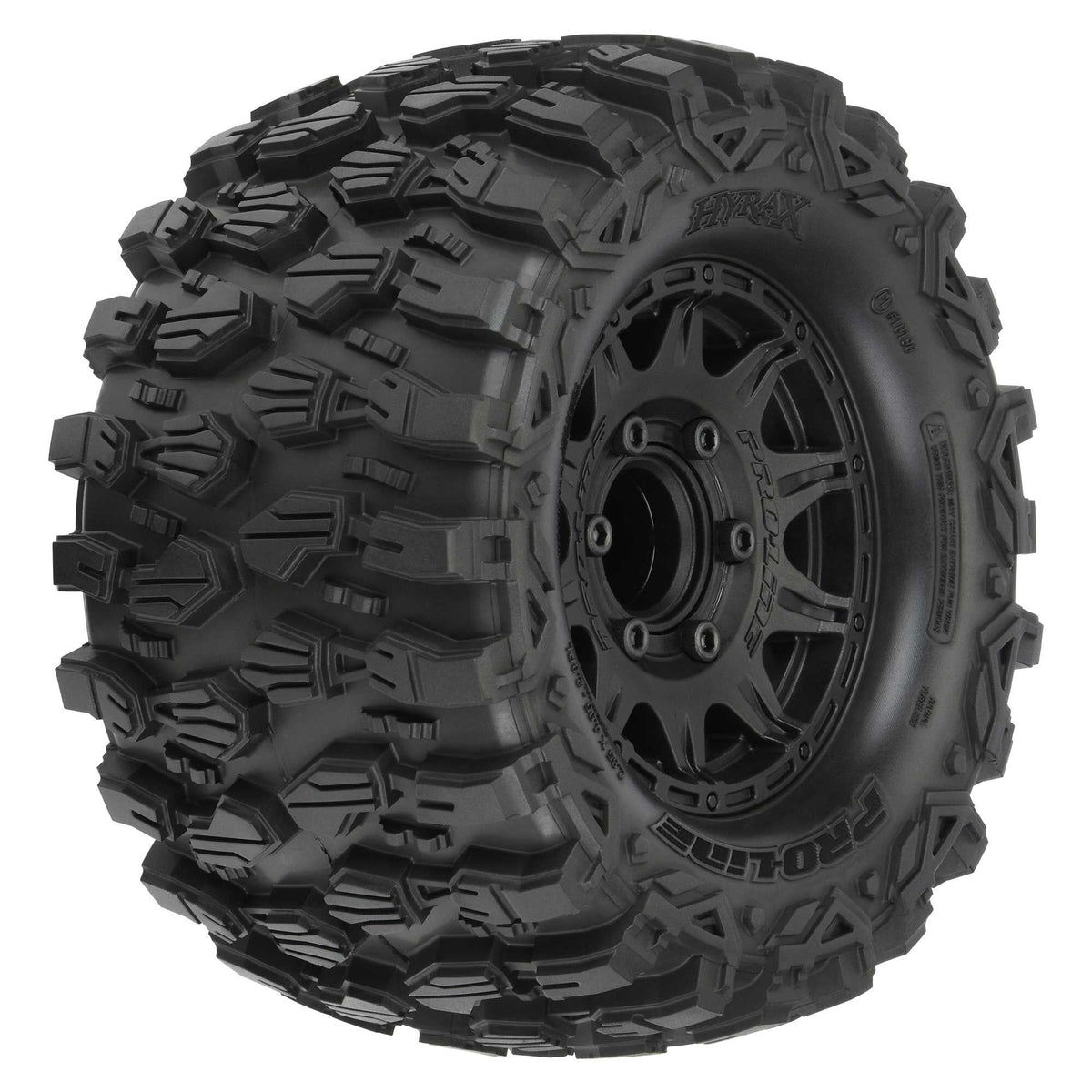 1/10 Hyrax Front/Rear 2.8&quot; MT Tires Mounted 12mm Blk Raid (2