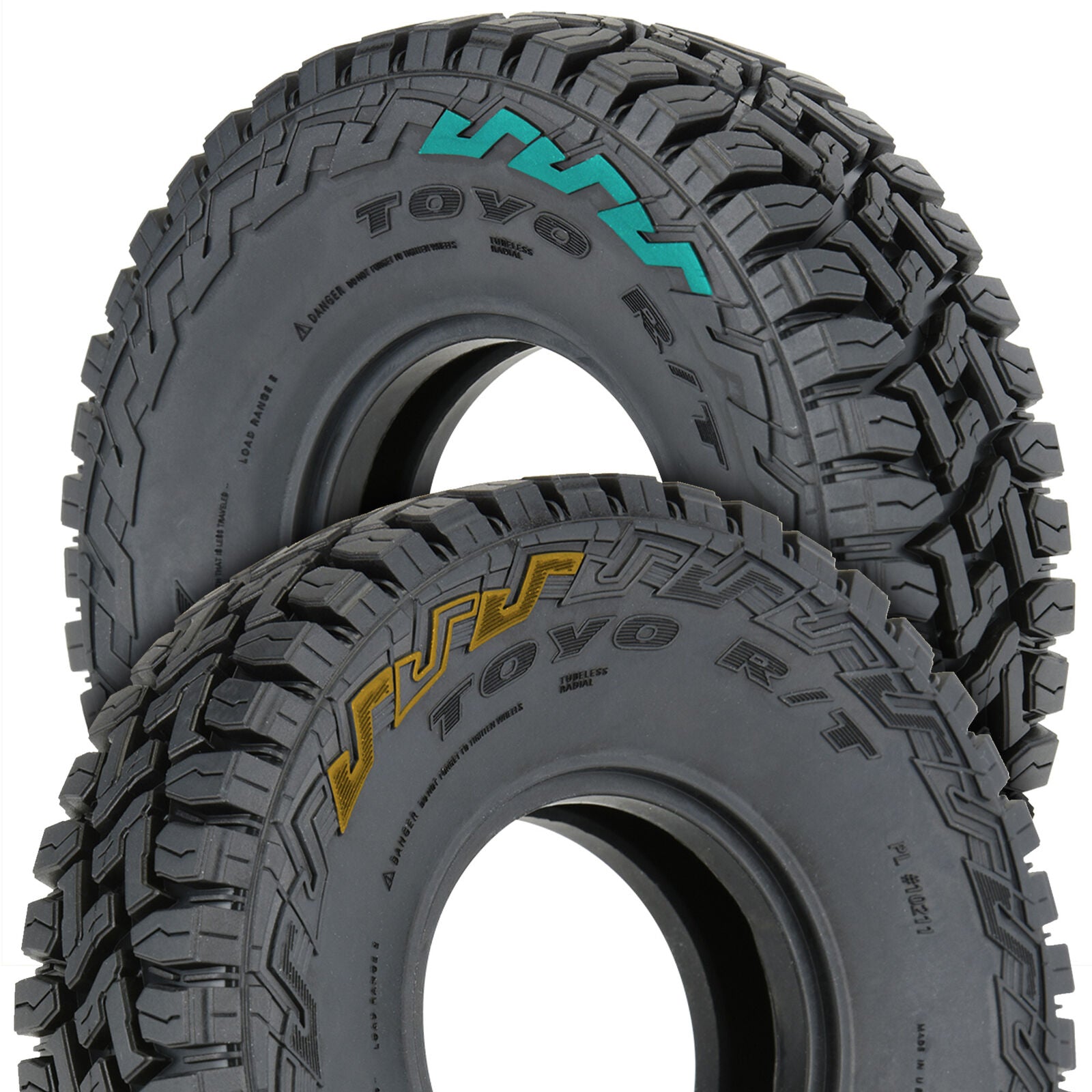 1/10 Toyo Open Country R/T G8 F/R 1.9" Rock Crawling Tires (