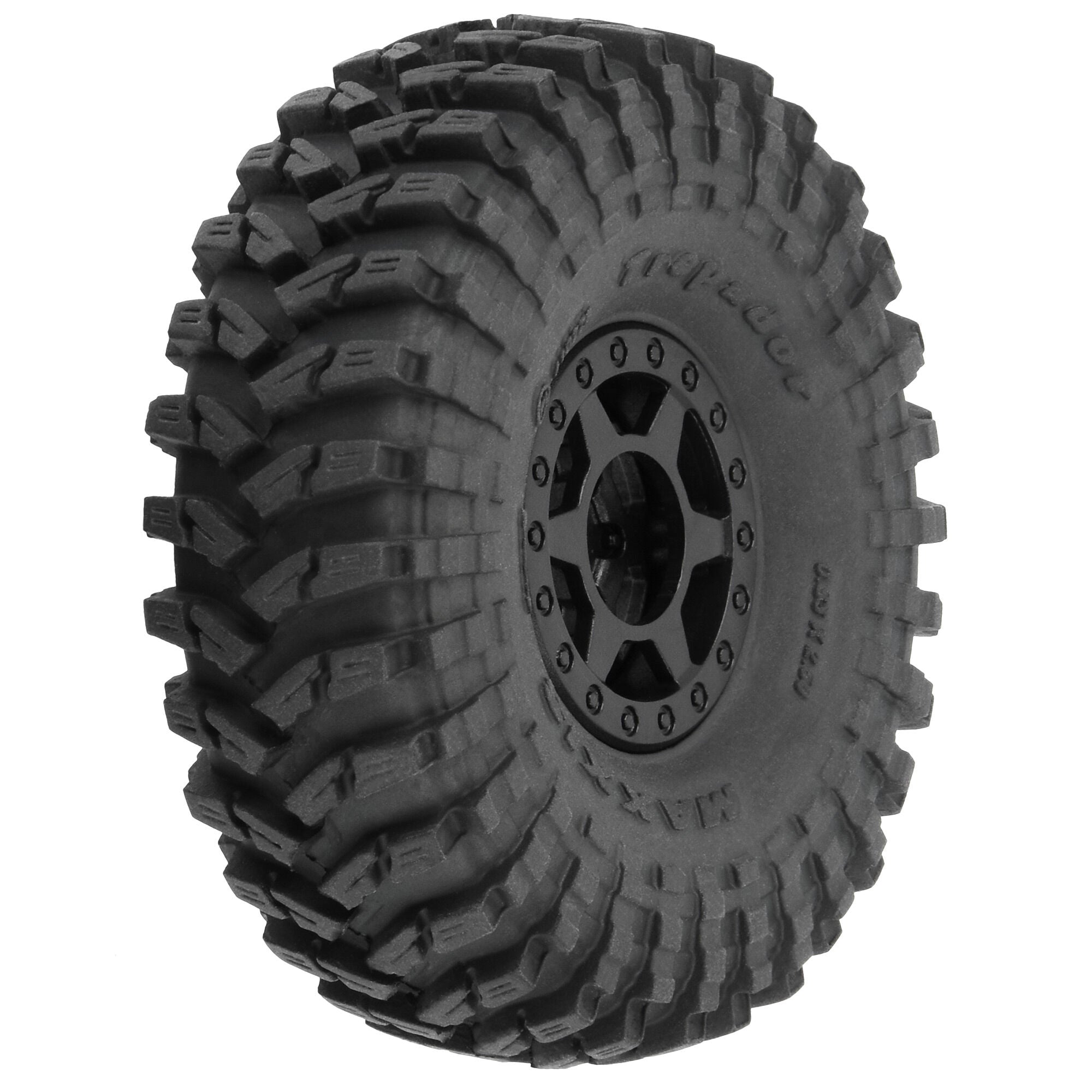 1/24 Maxxis Trepador F/R 1.0" Tires MTD 7mm Black Holcomb (4