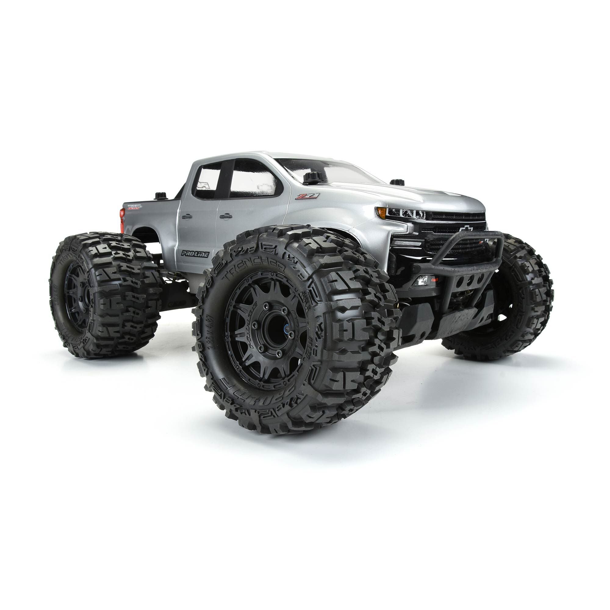 1/10 Trencher Front/Rear 2.8" MT Tires Mounted 12mm Blk Raid