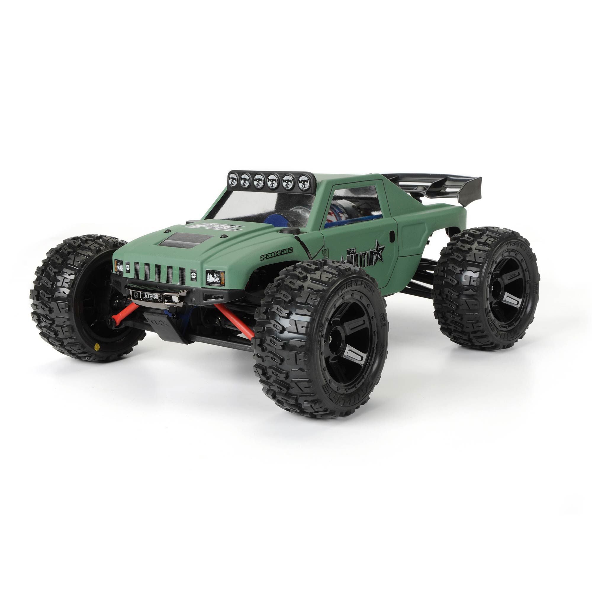 1/16 Trencher M2 Fr/Rr 2.2" Tires Mounted 12mm Blk Desperado