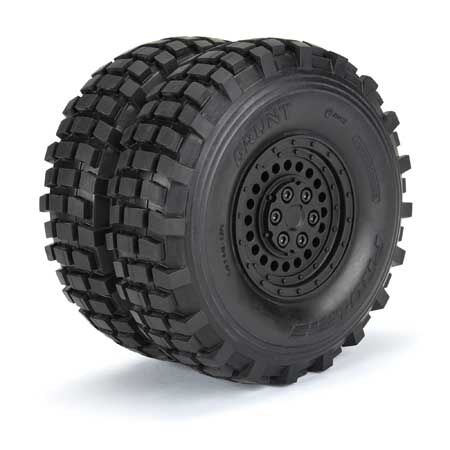 1/10 Carbine Front/Rear 1.9" 12mm Rock Crawler Wheels (2) Bl