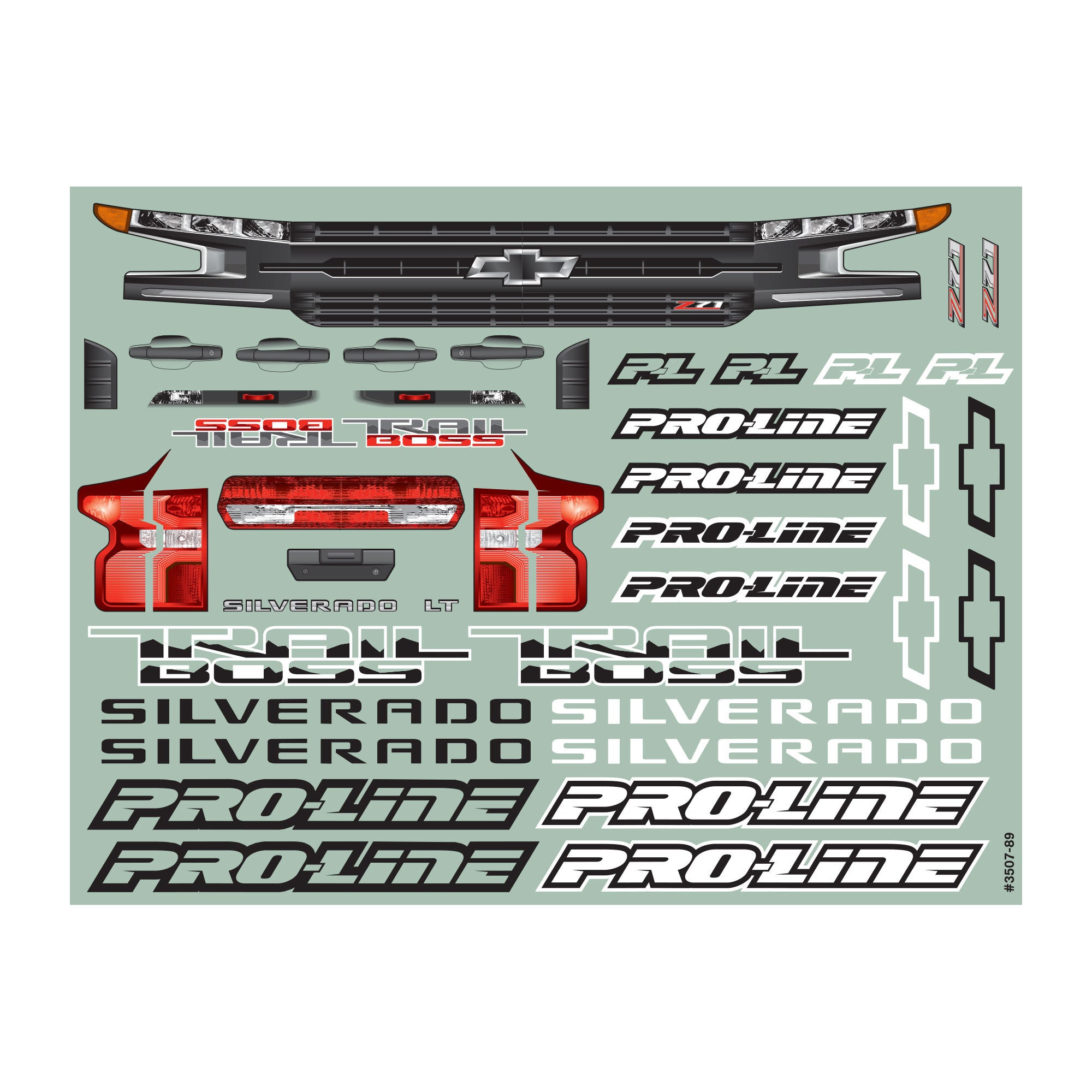 1/5 Pre-Cut 2019 Chevy Silverado Z71 Trail Boss Clear Body: