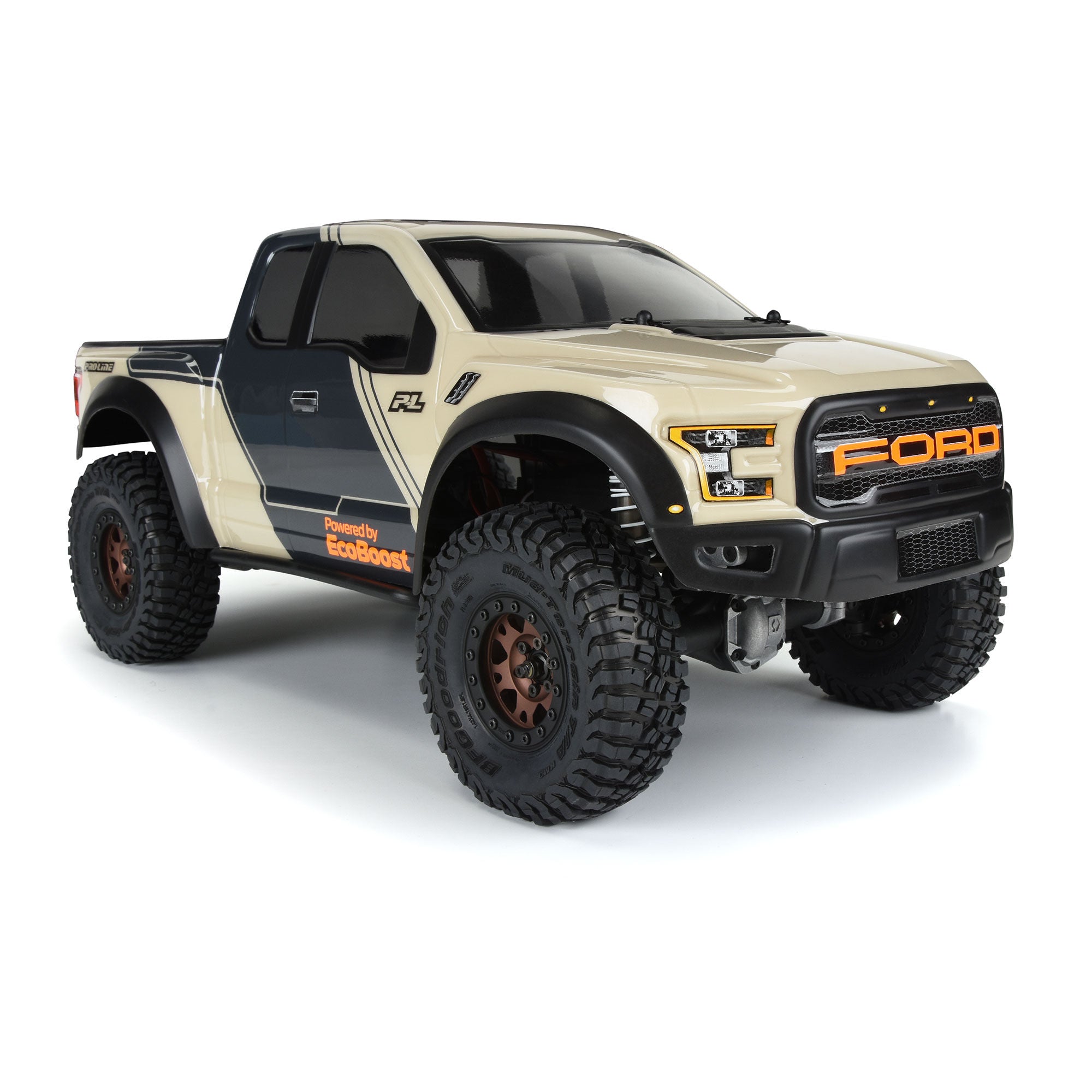 1/10 2017 Ford F-150 Raptor Clear Body 12.3" (313mm) WB Crwl