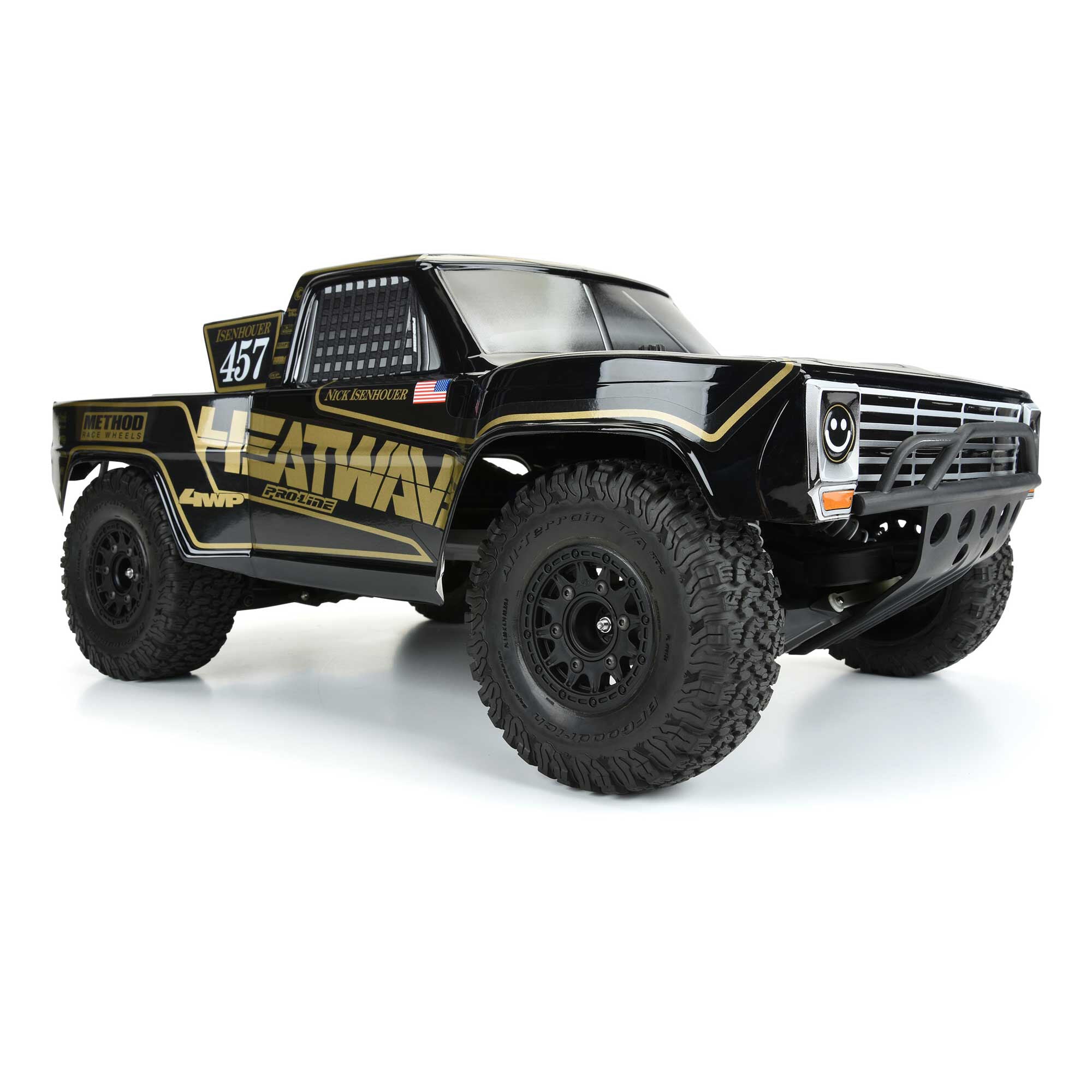 1/10 Pre-Cut 1967 Ford F-100 Heatwave Black Body: Short Cour