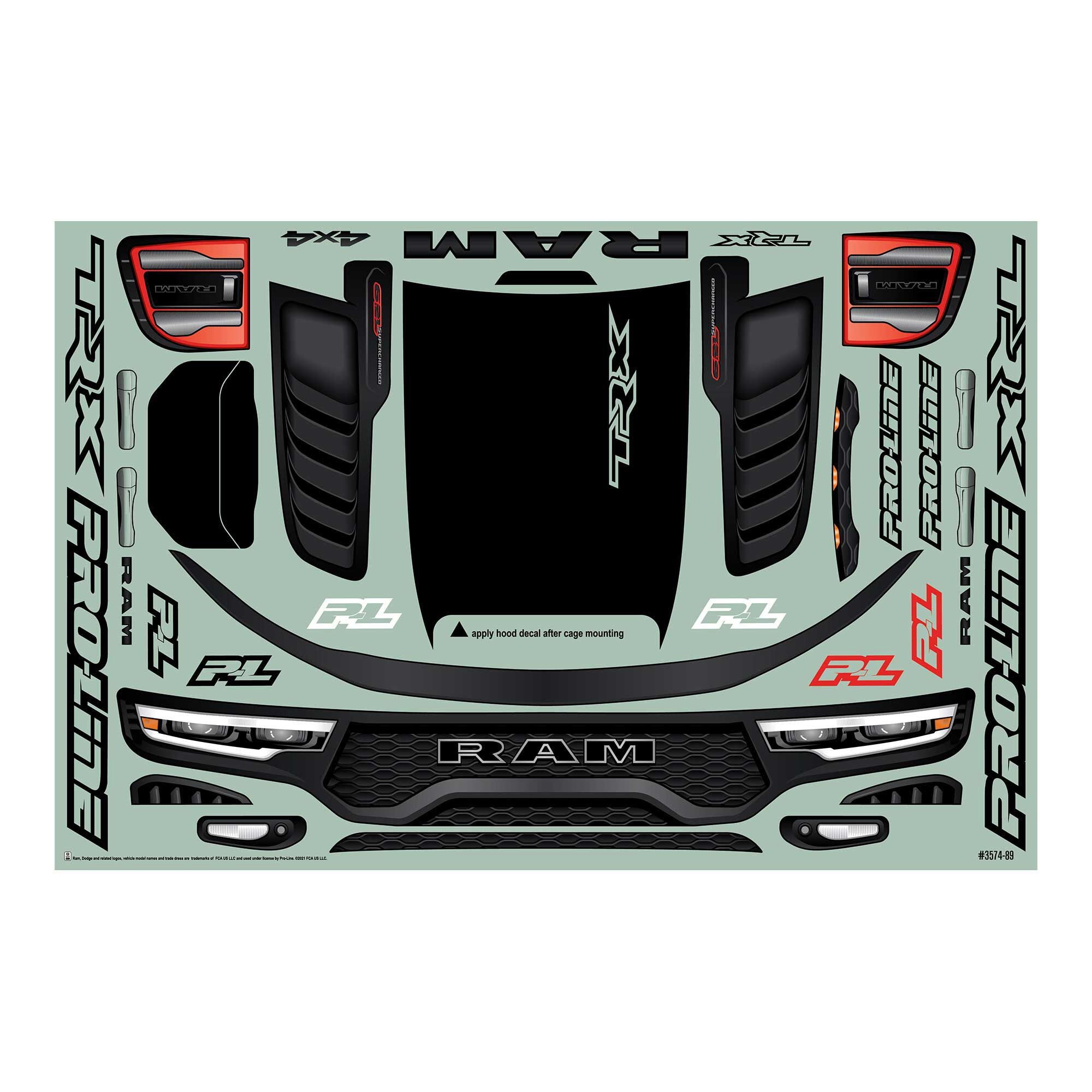 1/5 Pre-Cut 2021 Ram 1500 Clear Body: X-MAXX