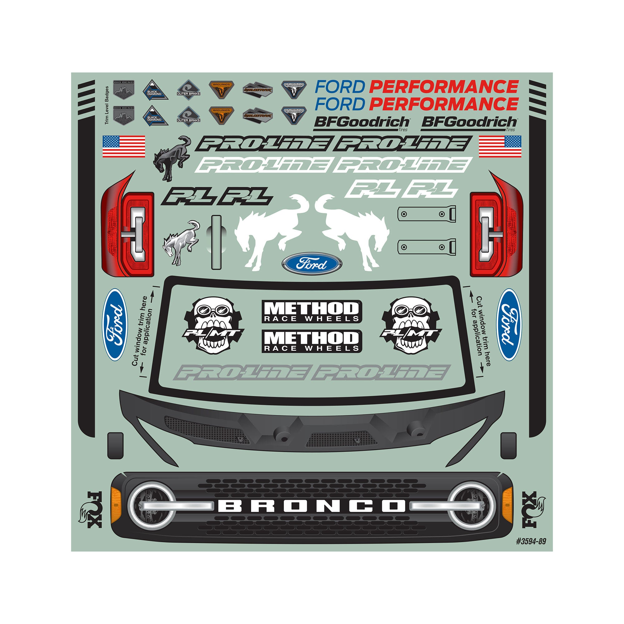 1/8 2021 Ford Bronco Clear Body: MAXX, E-REVO 2.0
