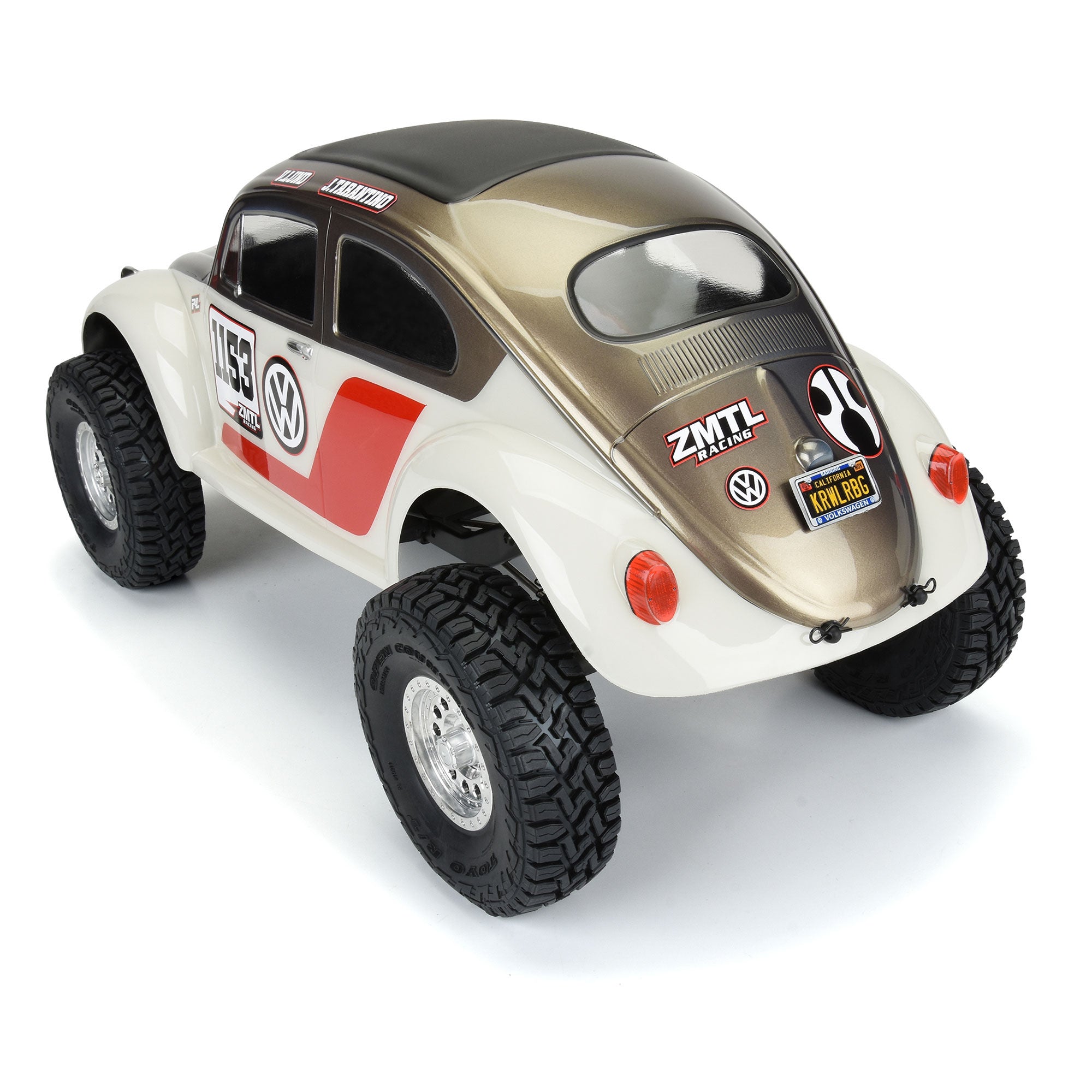 1/10 Volkswagen Beetle Clear Body 12.3" (313mm) Wheelbase Cr