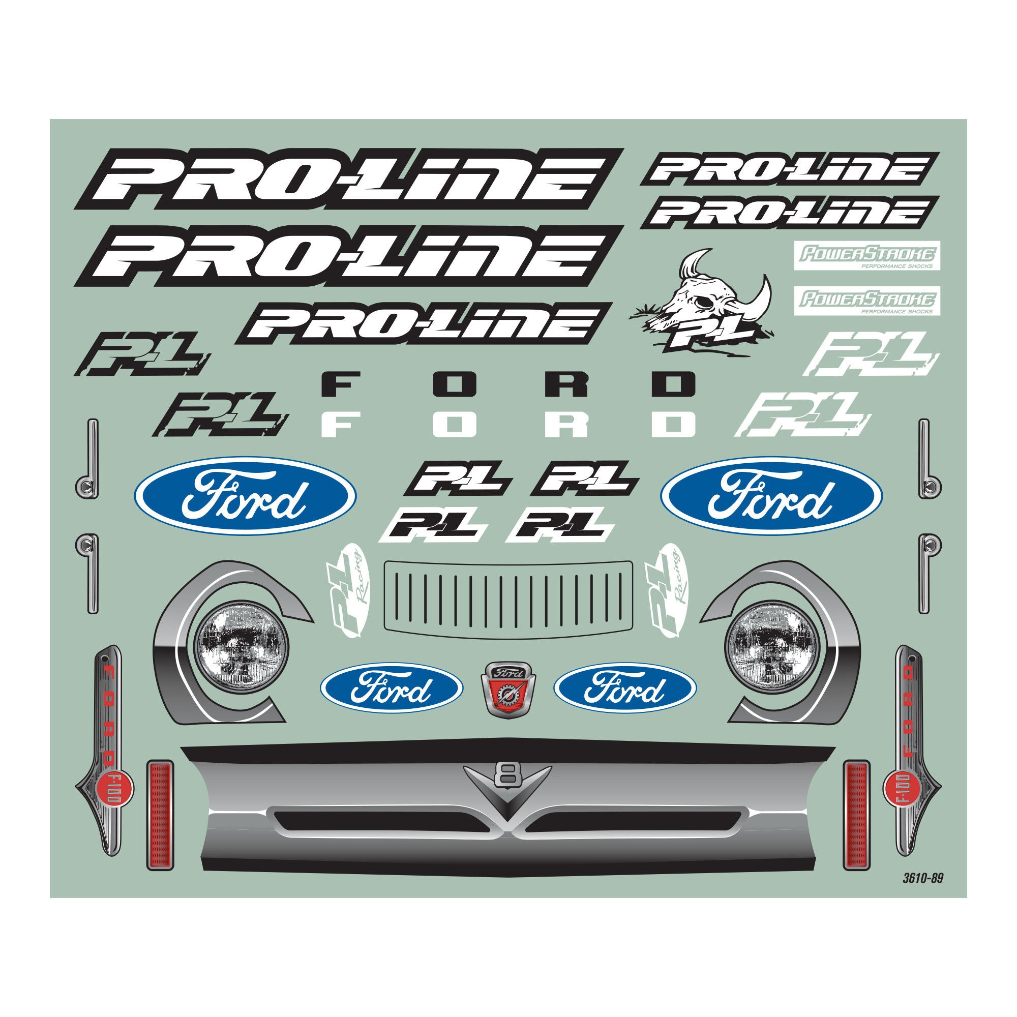 1/5 Pre-Cut 1956 Ford F-100 Clear Body: Kraton 8S